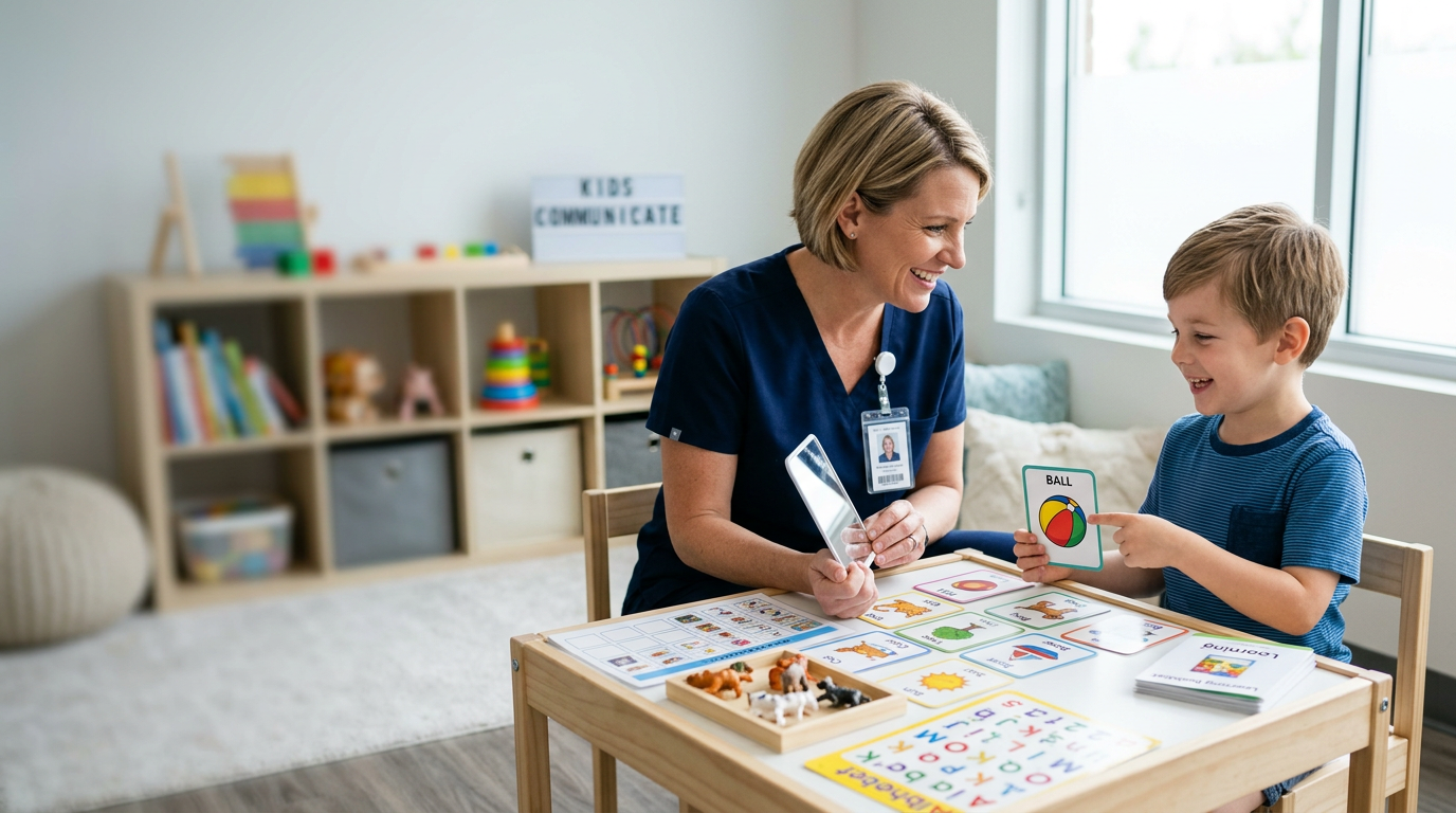 Kind in der Sprachtherapie